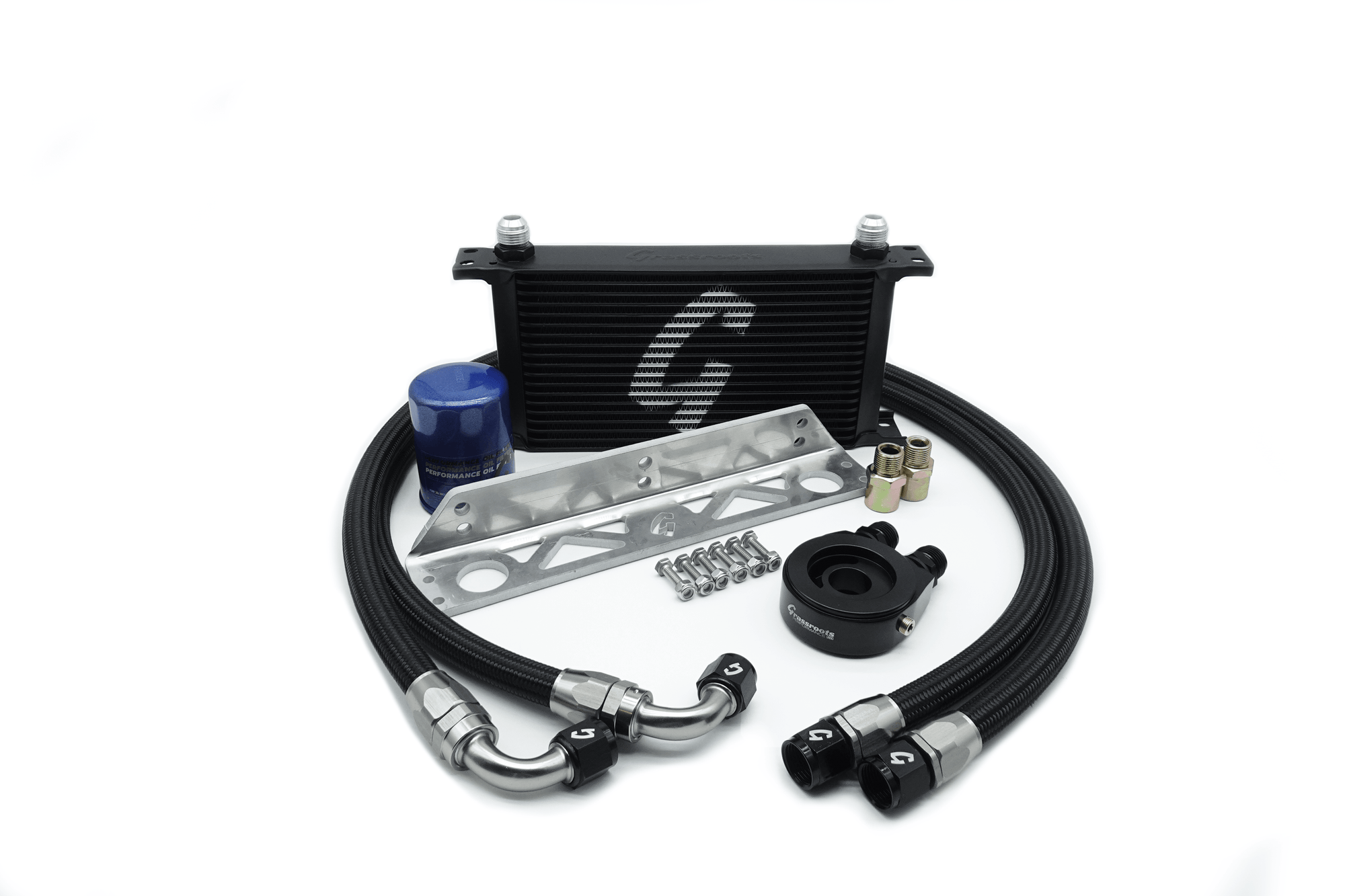 Grassroots Performance Universal Bolt-On Oil Cooler Kit with Oil Filter