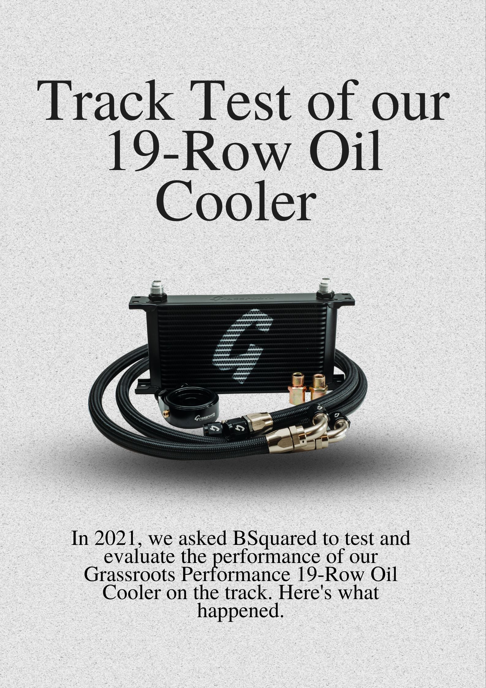 Track Test of our Grassroots Performance 19-Row Oil Cooler [PROVEN]