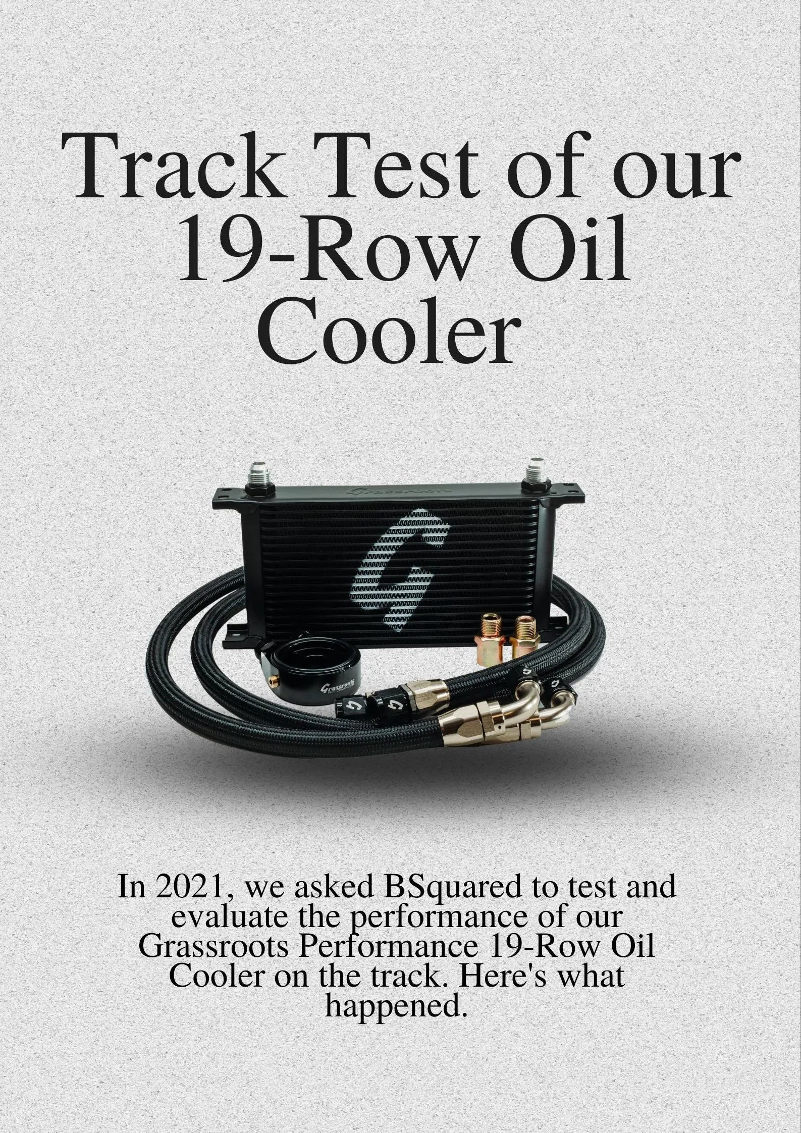 Track Test of our Grassroots Performance 19-Row Oil Cooler [PROVEN] Grassroots Performance