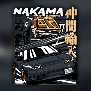 NAKAMA IMPORTS - 180SX T-SHIRT