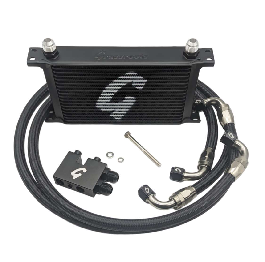 BMW E82/E90/E92/E93 N54 Direct-Fit 19-Row Oil Cooler Kit