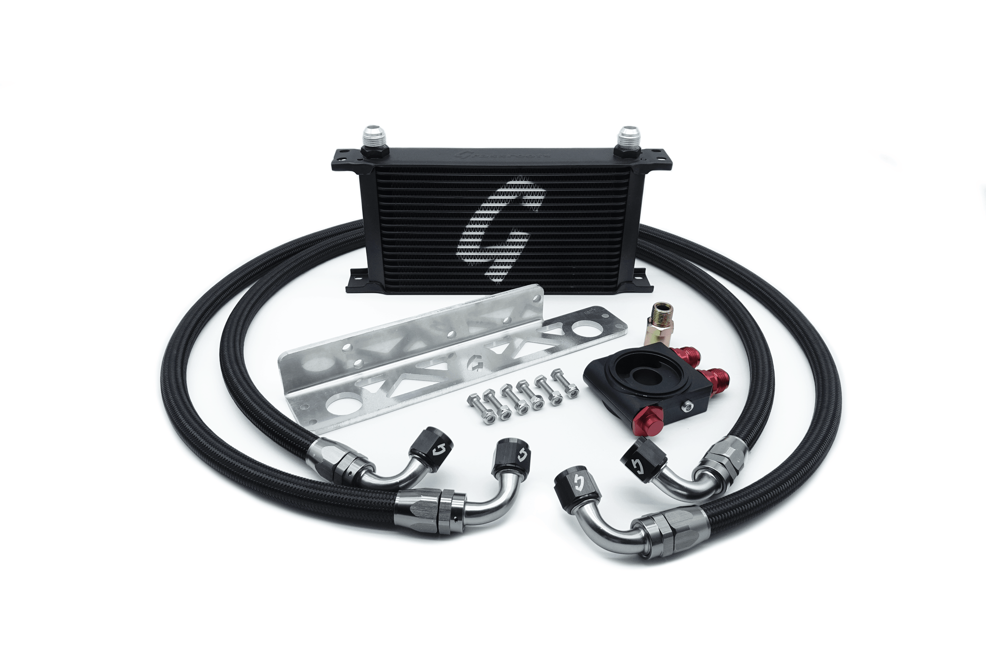 Nissan 350z Infiniti G35 Thermostatic 19-Row Oil Cooler Kit 