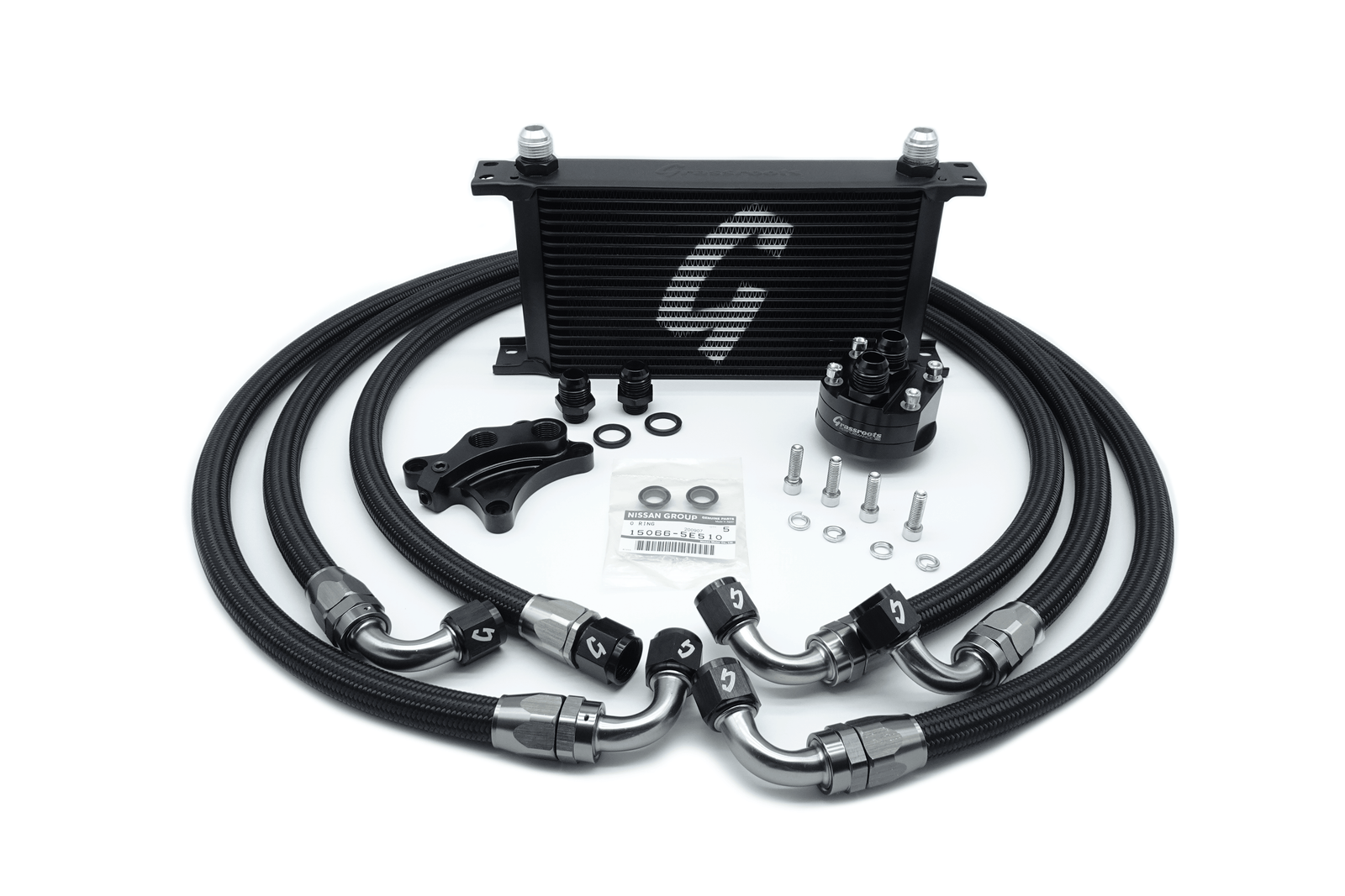 Nissan SR20DET 19-Row Bolt-On Performance Oil Cooler Kit